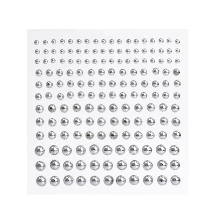 180pcs Non-Piercing Fake Nose Lip Stickers - Disposable Faux Piercing Jewelry for Nose, Lip, Belly & Eyebrow Style