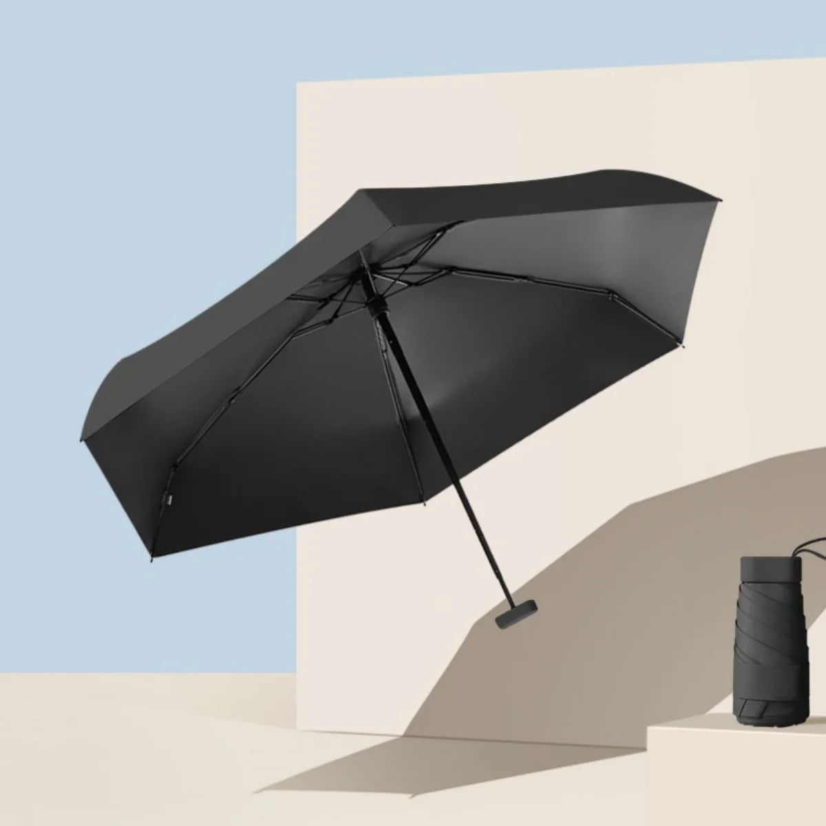 Ultra-Light Portable Mini Umbrella — Sixfold UV-Resistant Travel Umbrella (1pc)