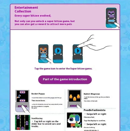 2025 Bitzee Tamagotchi Virtual Pet – Digital Mascot Toy for Kids, Electronic Virtual Game Pet