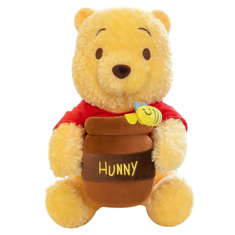 35–55cm Winnie the Pooh Plush Toy — Anime Disney Honey Jar Soft Stuffed Pooh Bear for Kids, Children, Kawaii Birthday Gift