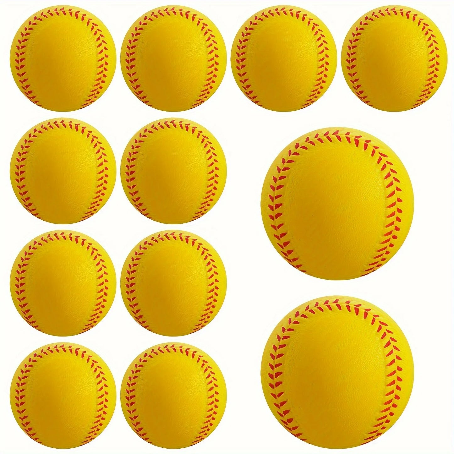 Unisex Lightweight Softball – Durable Elastic PU Foam Baseball for Indoor/Outdoor Training & Recreation