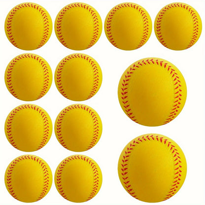 Unisex Lightweight Softball – Durable Elastic PU Foam Baseball for Indoor/Outdoor Training & Recreation