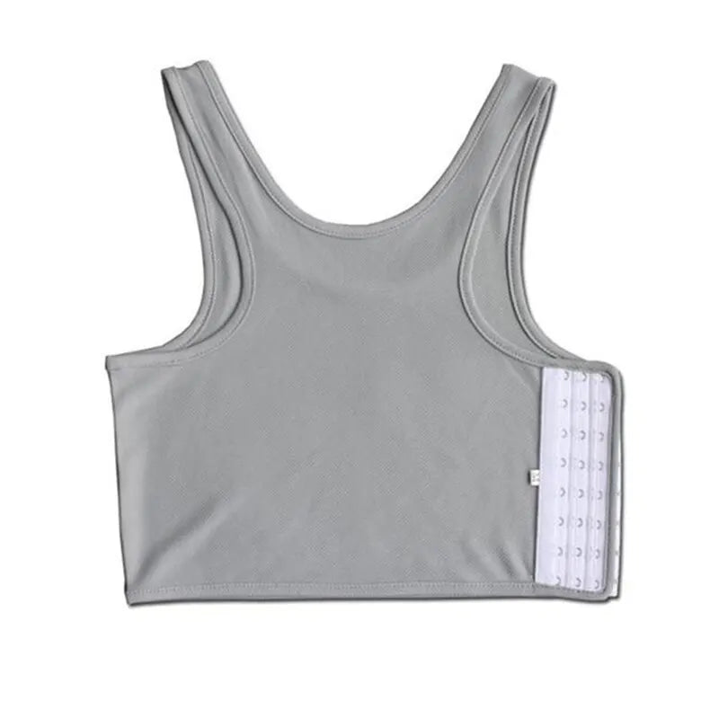 Flat Breast Binder Tomboy Tank Top – Seamless Summer Shaper Vest for Women