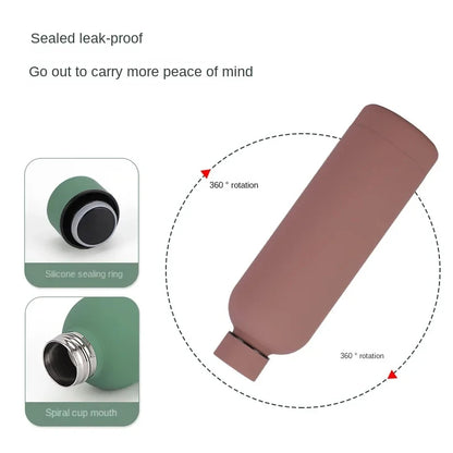 500/750ML Stainless Steel Thermos Cup – Outdoor Sports Kettle, Rubber Paint, Double-Walled Insulated Water Bottle