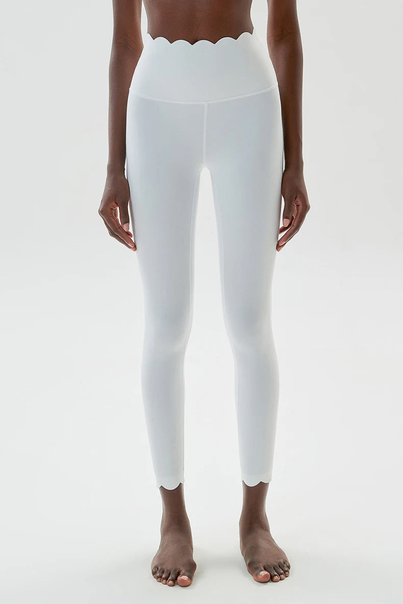 Women’s High Waist Sports Leggings – Solid Color Soft Yoga Pants & Breathable Gym Tights