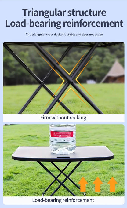 Tesla Model Y 2020-2025 Portable Folding Picnic Table – Travel Camping Boot Table with Chairs Set for Rear Trunk