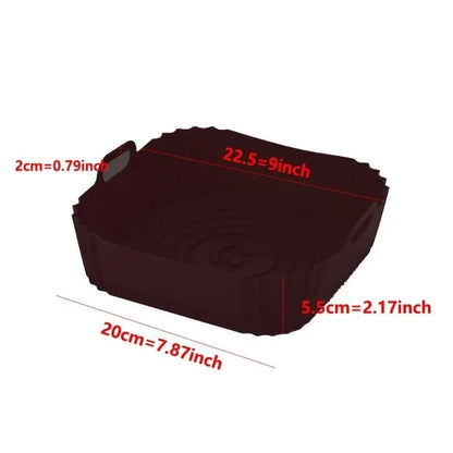Silicone Air Fryer Accessories Set – Tray, Mat, Grill & Baking Pan for Pizza, Chicken & Oven Use