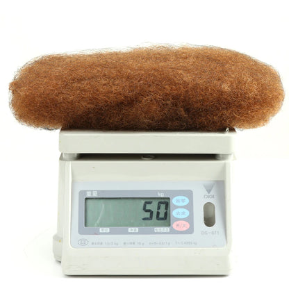 22 Inch Afro Kinky Curly Bulk Hair – Brown Blonde QVR Remy Human Hair for Braids, Dreadlocks & Natural Styling