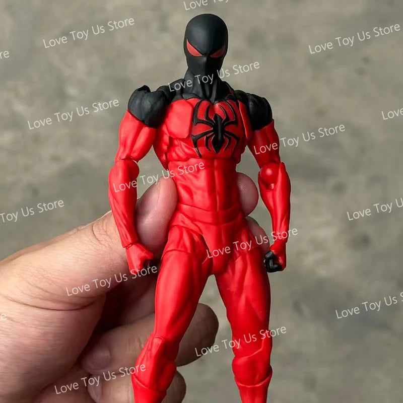 Original Mess Toys Spider Figure – Black Suit & Scarlet Spider Kaine Parker Action Figure
