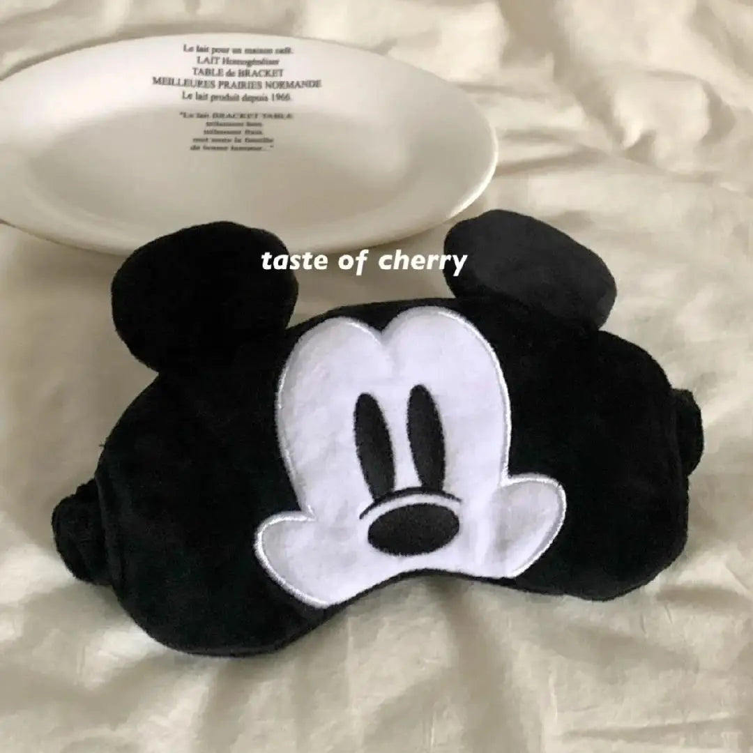 Disney Mickey Mouse Plush Eyeshade – Soft Minnie Cartoon Sleep Mask for Travel, Cute Anime-Inspired Eye Cover Gift for Comfortable Rest