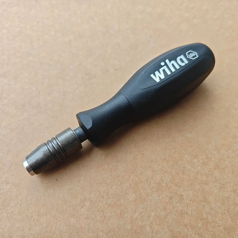 Wiha 47340 CentroFix Screwdriver Handle - 1/4-Inch Hex Quick-Change Bit Holder