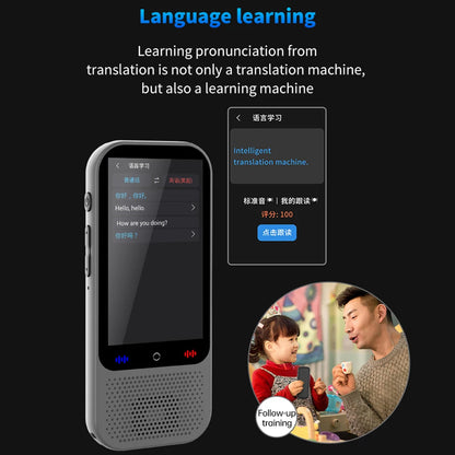 S80 Pro Portable Language Translator – 138 Languages, Voice Translation, 16 Offline Modes, ChatGPT Function