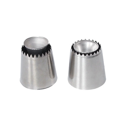 1/2Pcs Stainless Steel Romeo Flower Mouth Pastry Nozzles: Confectionery Pastry and Bakery Accessories Cake Tools Utensils