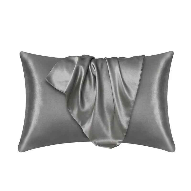 Natural Mulberry Silk Pillowcase - Luxury Soft Bedding Cover for Hair & Skin Protection Customized Sizes