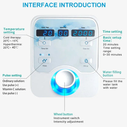 2025 NEW Dcool Portable Beauty Device – Hot & Cool EMS Electroporation Machine for Skin Tightening and Anti-Puffiness Facial Care