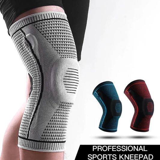 Silicone Knee Brace Compression Sleeve – Patella Support Knee Pads for Running & Sports