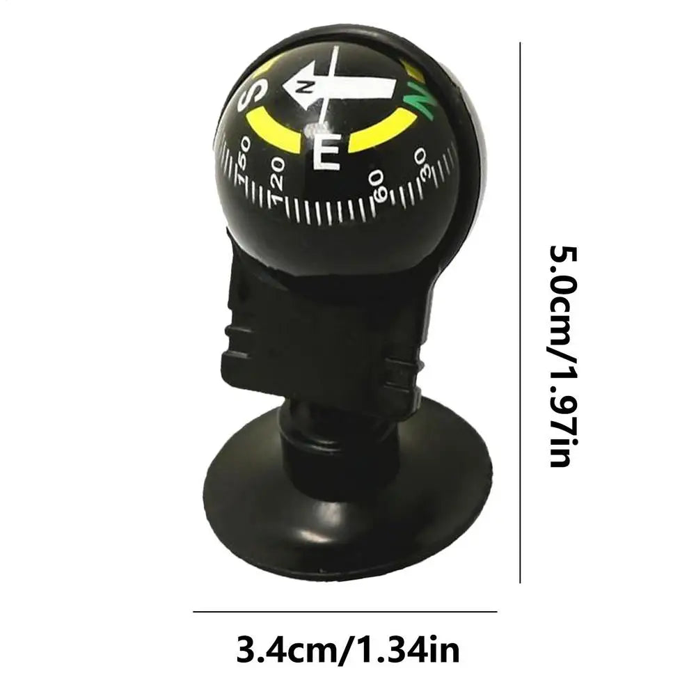 Automotive Car Compass Ball - Adjustable High-Precision Navigation Guide for Cars, Boats & Outdoor Hiking