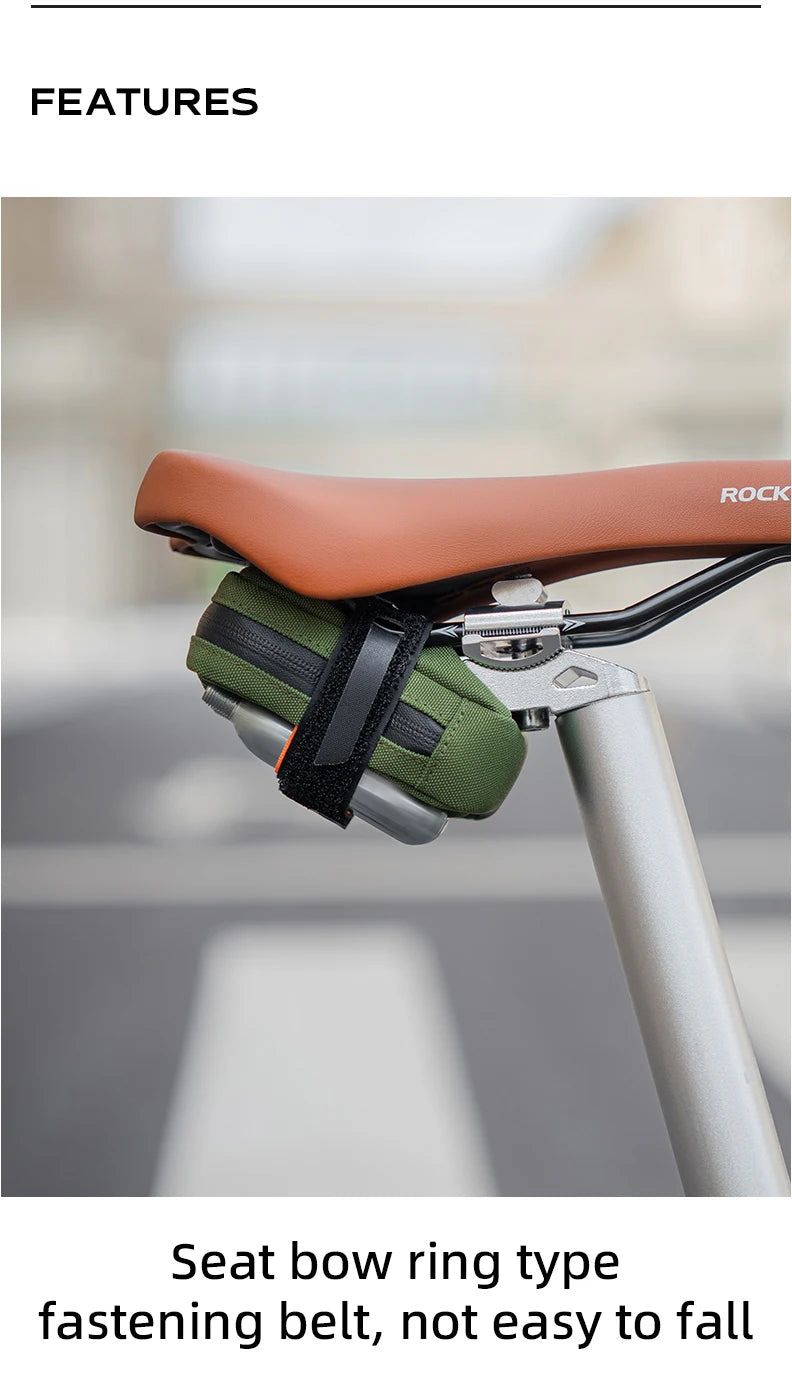ROCKBROS Mini Bike Tail Bag – Lightweight Road Bicycle Storage for Tools & Accessories