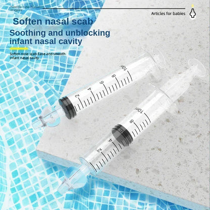 Needle Tube Baby Nasal Aspirator - Syringe Nose Cleaner for Kids Rhinitis, Reusable Nasal Irrigator Washing for Children