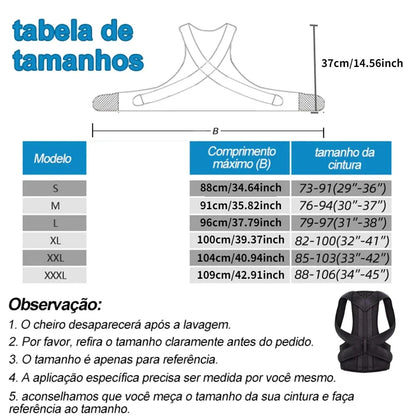 Reinforced Lumbar Posture Corrector Vest – Adjustable Back & Shoulder Support Strap with Spine and Neck Brace Trainer
