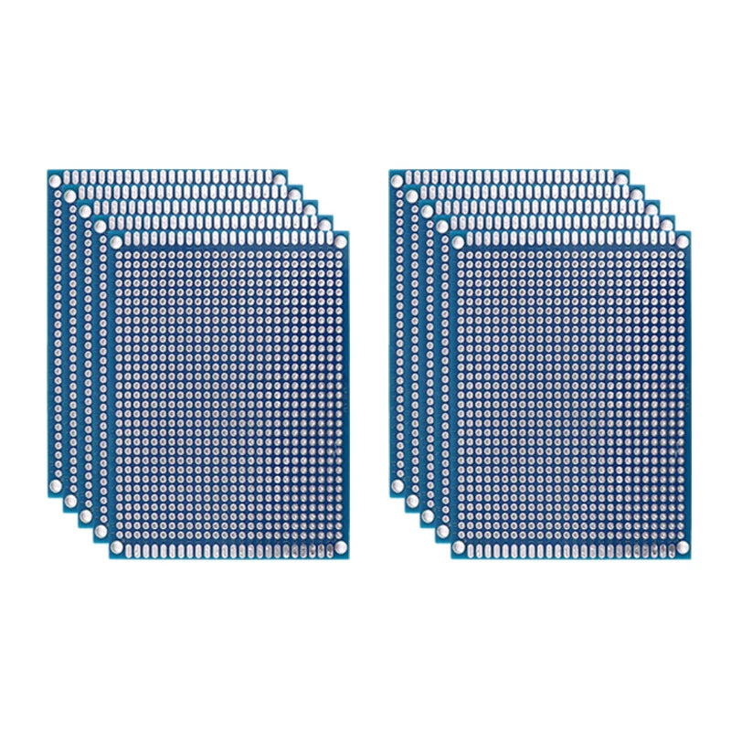 PCB Prototype Boards - Double Sided Blue Circuit Boards for DIY Soldering Projects 5-10PCS