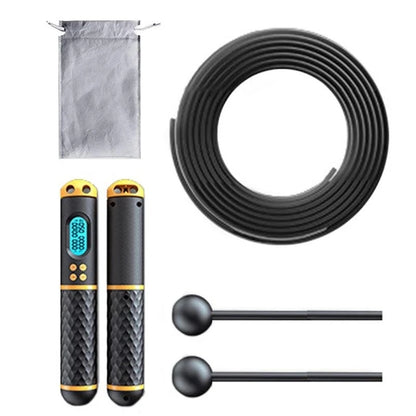 ProSpeed 2-in-1 Multifunctional Digital Skipping Rope | Professional Ball Bearings, Non-slip Handles, Calorie Counter | Perfect for Jumps and Fitness