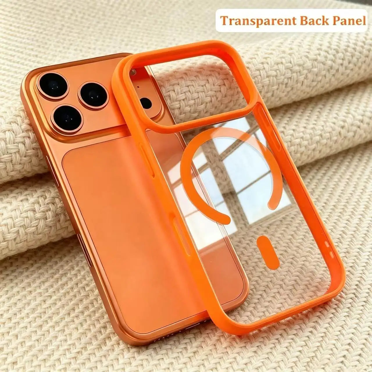 MagSafe Clear Phone Case - Transparent Acrylic Wireless Charging Cover for iPhone 12-17 Pro Max, Plus & Air