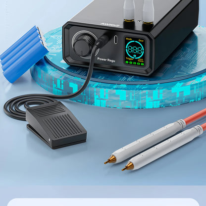 Awithz UK3 Portable Mini Spot Welder – DIY 18650 Lithium Battery Welding Tool, 10000mAh, Welds Up to 0.4mm