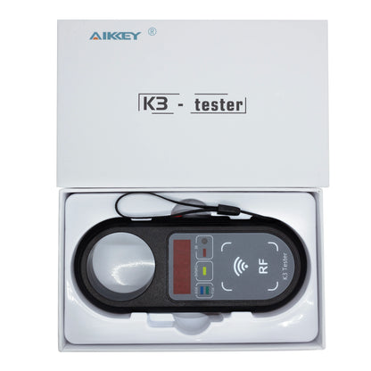 AIKKEY K3 Remote Key Frequency Tester - Portable 100–999MHz ASK/FSK Signal Detector for Automotive Key Testing
