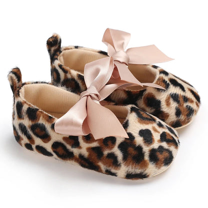 Infant Leopard Print Pre-Walker Shoes - Soft Sole Baby Sneakers for Spring & Autumn, 0–1 Year Daily Footwear
