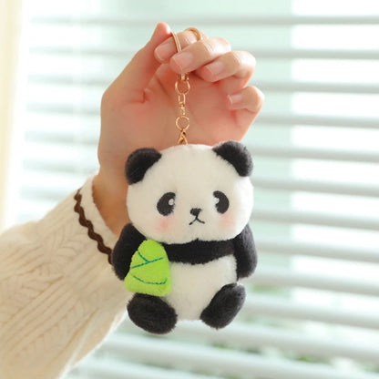Cute Panda Plush Keychain - Cartoon Bag Pendant & Car Key Chain Gift Accessory