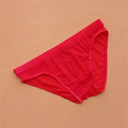 Full Transparent Mesh Men's Briefs - Ultra-Thin Breathable See-Through Underwear