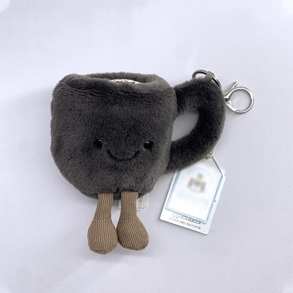 Cute Golf Ball Plush Keychain - Grape Jellyfish Hippo Elephant Bag Charm Mini Plush Toy Collection