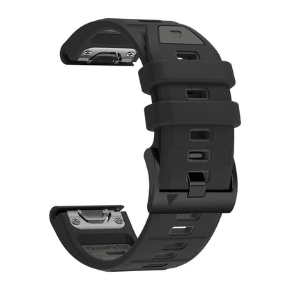 Fenix7 QuickFit Silicone Watch Strap 22mm–26mm – Replacement Band for Garmin Fenix 5/5X/6/6X/7/7X/8, Epix Pro, Enduro 2/3