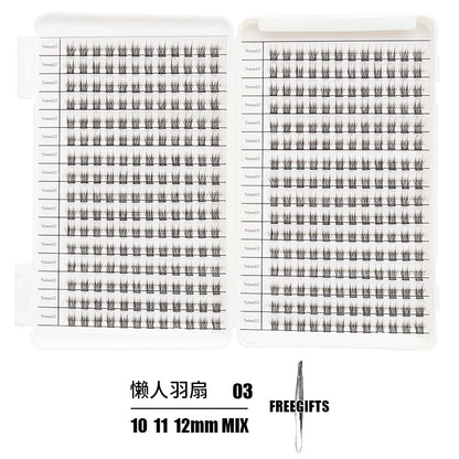 Individual Lash Extensions Kit – DIY Cluster Eyelash Book, False Lashes for Home Makeup