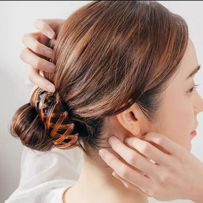 Bird Nest Ponytail Hair Clips – Magic Lazy Braider Hair Rings & Hairpins, Simple Hair Styling Accessories for Women
