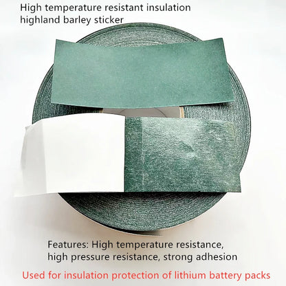 5M Roll 18650/21700 Battery Insulation Sticker – Highland Barley Paper with Adhesive Backing