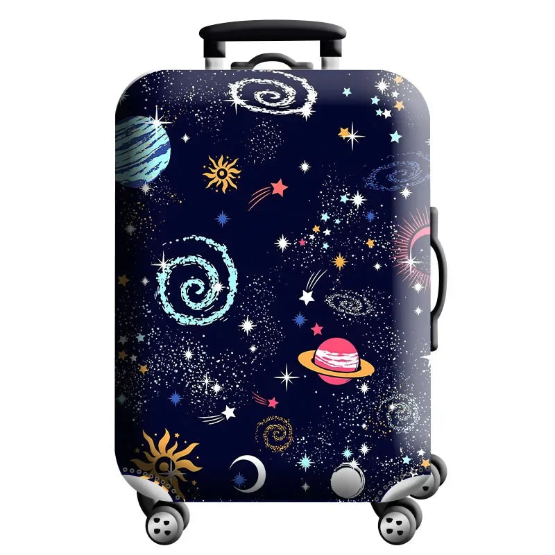 Stretch Fabric Luggage Cover — Dustproof Suitcase Protector for 18-32 Inch Travel Bags