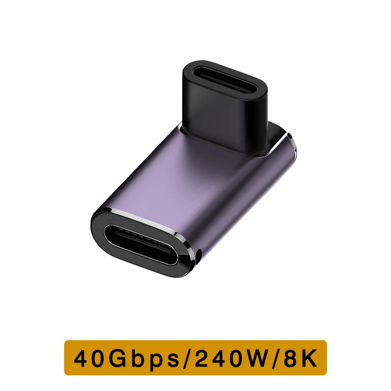 UGOURD USB4 Type C Adapter - 40Gbps Thunderbolt 3/4 Male to Female OTG Extension Converter for Laptop