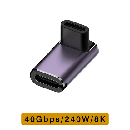 UGOURD USB4 Type C Adapter - 40Gbps Thunderbolt 3/4 Male to Female OTG Extension Converter for Laptop