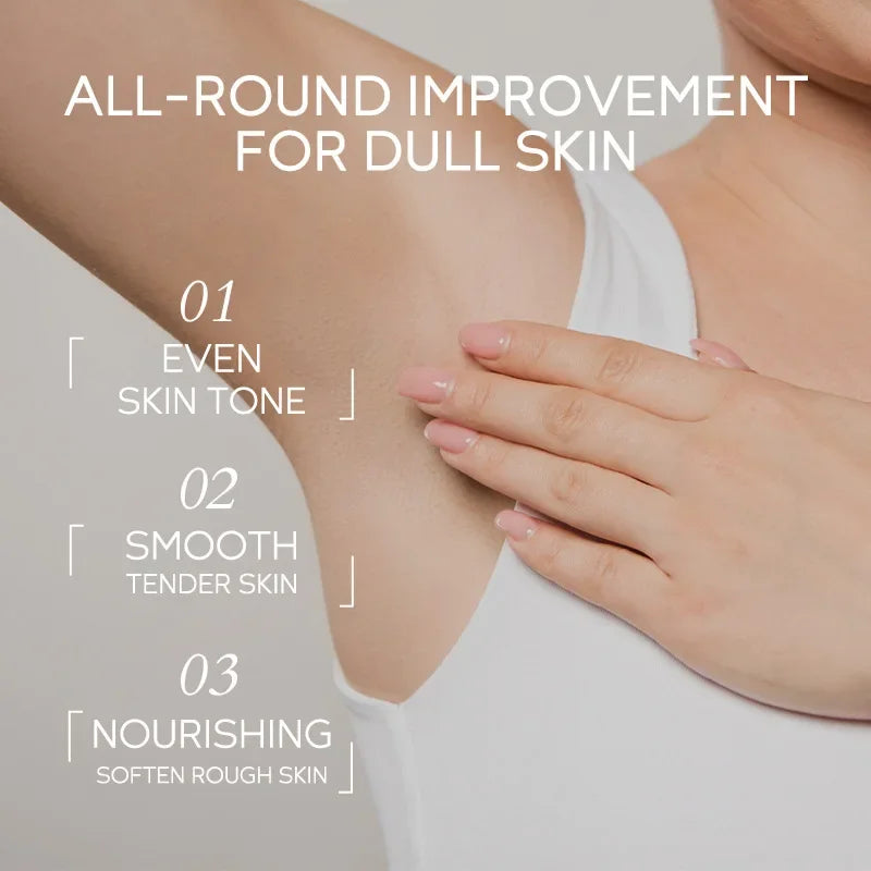 QUIYUM Underarm & Body Brightening Cream 30g – Dark Spot Corrector for Armpits, Knees & Elbows, Melanin Removal & Skin Tone Care Cream
