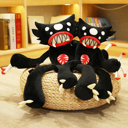 Soft Black Spider Plush Toy — Creative Monster Stuffed Animal Gift for Kids, Pets & Boyfriends