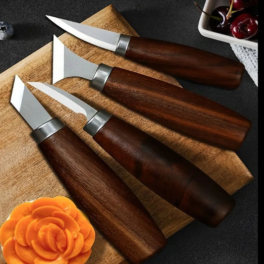 Wood Carving Knife Set - DIY Manual Woodworking Chisel Tools for Carving, Chipping & Craft Projects