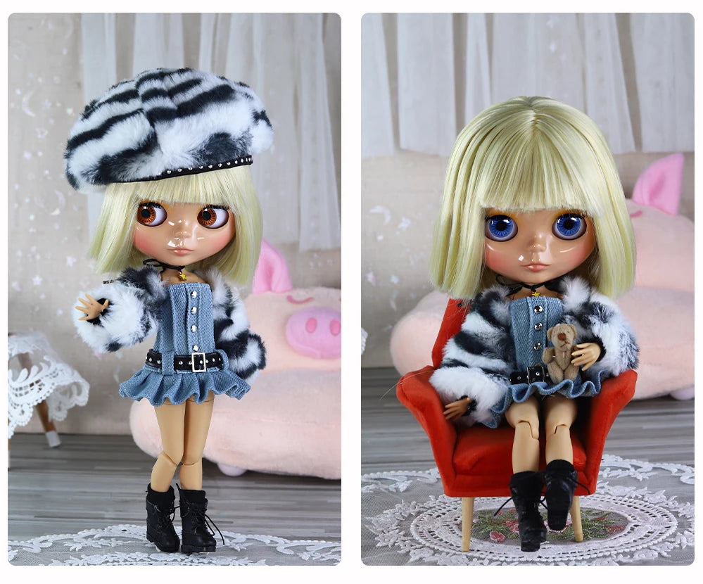 ICY DBS Blythe Doll 1/6 BJD – 30cm Joint Body Set with Random Eyes, Anime Girl Toy Gift