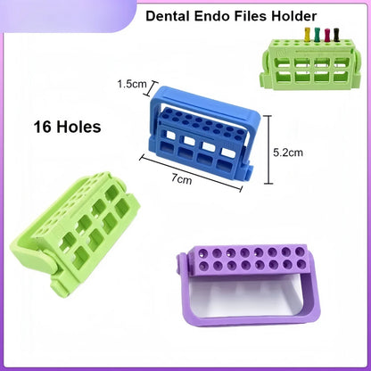8/16 Hole Autoclavable Endo File Holder - Endodontic Drill Stand Root Canal File Organizer Block