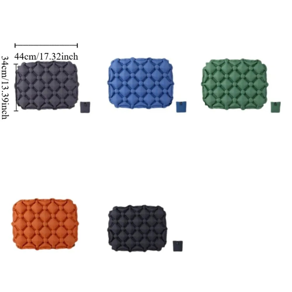 Foldable Inflatable Seat Cushion Moisture-Proof Lightweight Camping Chair Mat Water-Resistant Portable Space-Saving Car & Outdoor Seat Pad