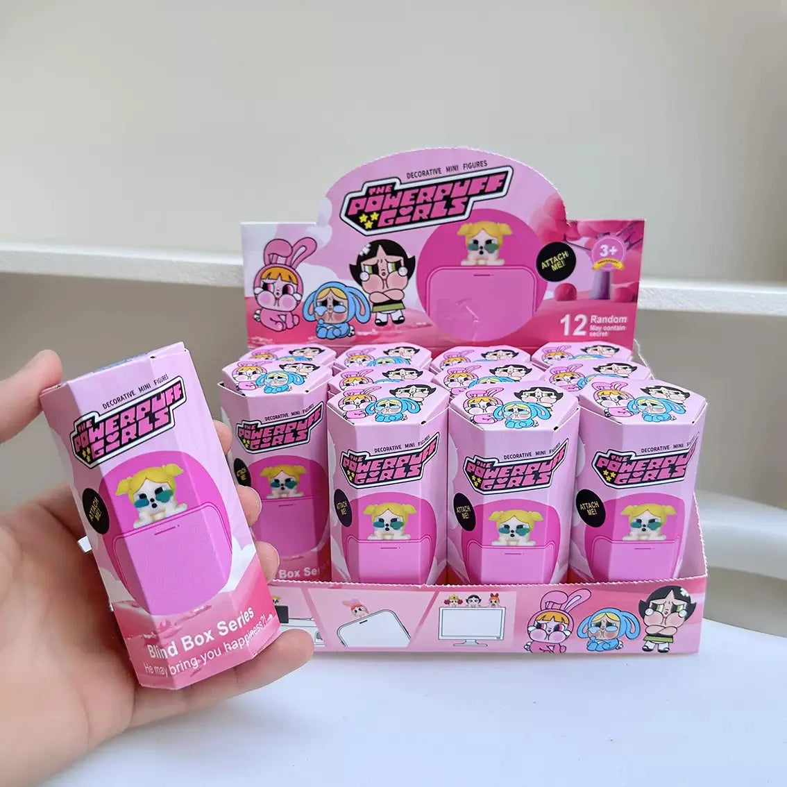 12PCS Surprise Blind Box Cartoon Character Dolls – Cute Model Toy Figures for Mobile, Car & Desktop Decoration Gift