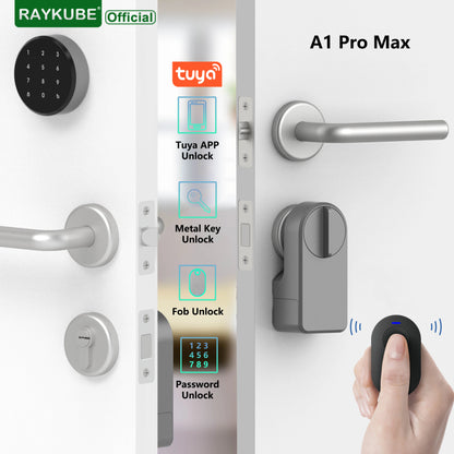A1 Pro Max Bluetooth Smart Door Lock – Tuya APP Remote Control, Keyless Unlock, DIY Easy Installation for Smart Life
