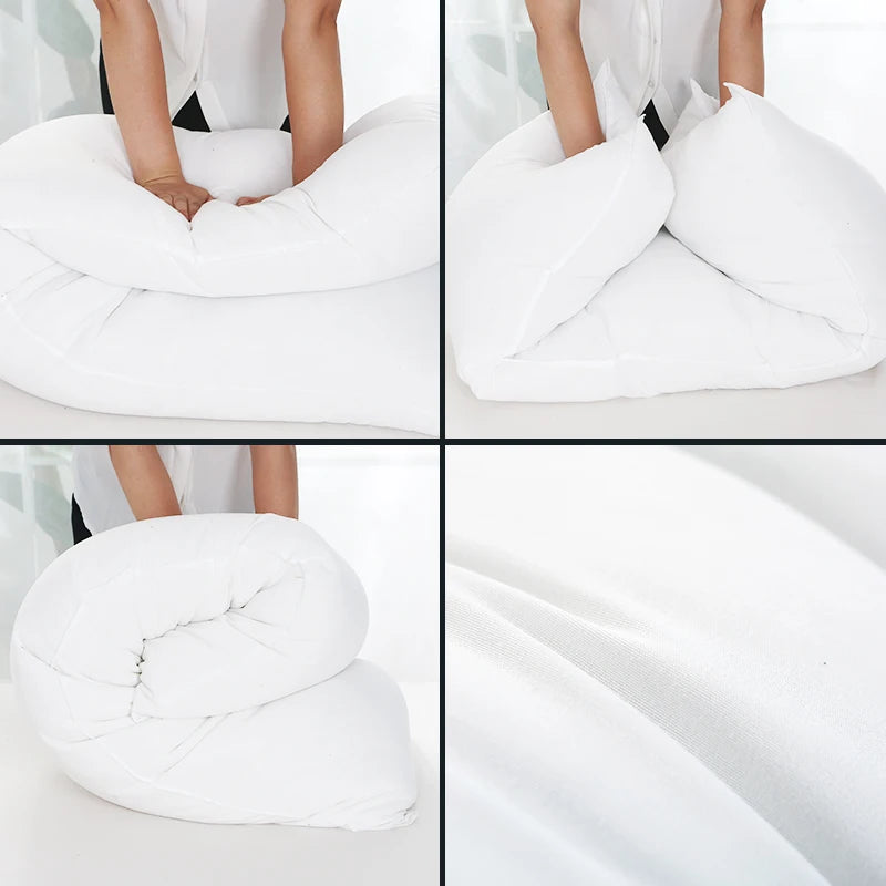 Full Body Pillow Insert – 50x160cm/50x150cm/120x40cm Long White Hug Pillow, Anime Dakimakura Rectangle Cushion