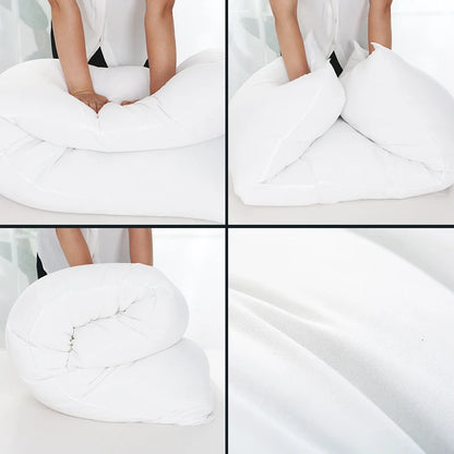 Full Body Pillow Insert – 50x160cm/50x150cm/120x40cm Long White Hug Pillow, Anime Dakimakura Rectangle Cushion